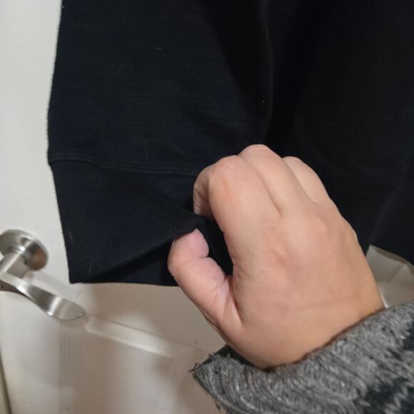 AG Black Cotton Pullover Sweatshirt Size M - Picture 9 of 10